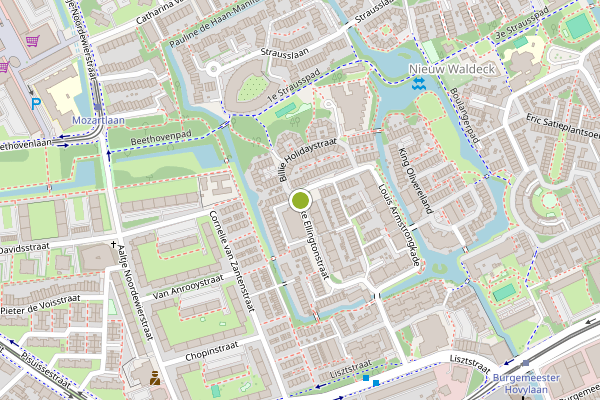 Ambulance-melding op Duke Ellingtonstraat, Den Haag op 5 augustus, kaart-overzicht
