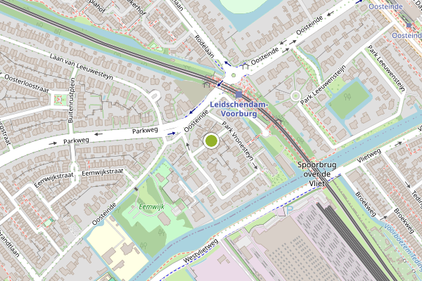 Ambulance-melding op Park Vronesteyn, Voorburg op 5 augustus, kaart-overzicht