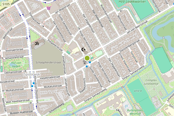 Ambulance-melding op Ledeganckplein, Den Haag op 5 augustus, kaart-overzicht