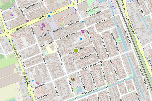 Ambulance-melding op van Brachtstraat, Pijnacker op 5 augustus, kaart-overzicht