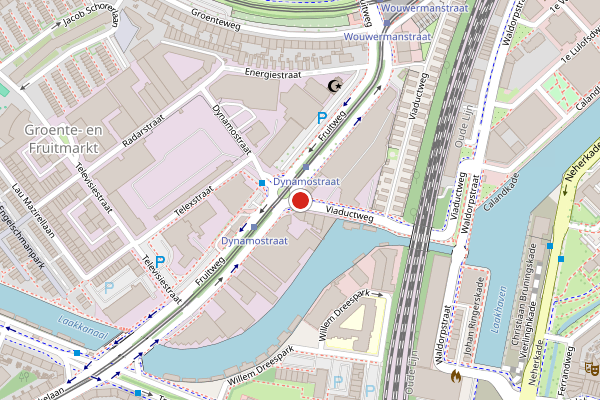 Brandweer-melding op Viaductweg, Den Haag op 5 augustus, kaart-overzicht