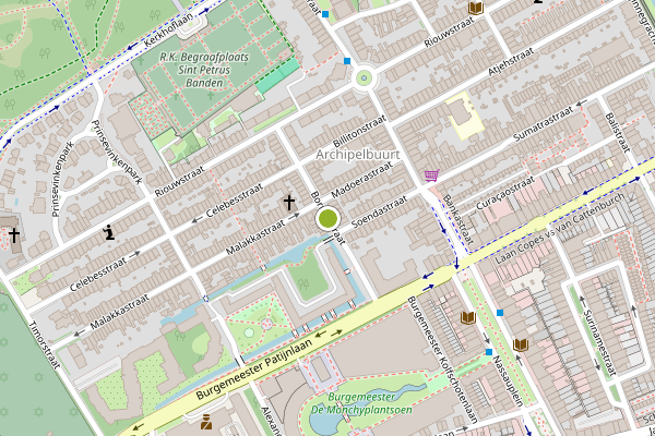 Ambulance-melding op Borneostraat, Den Haag op 5 augustus, kaart-overzicht