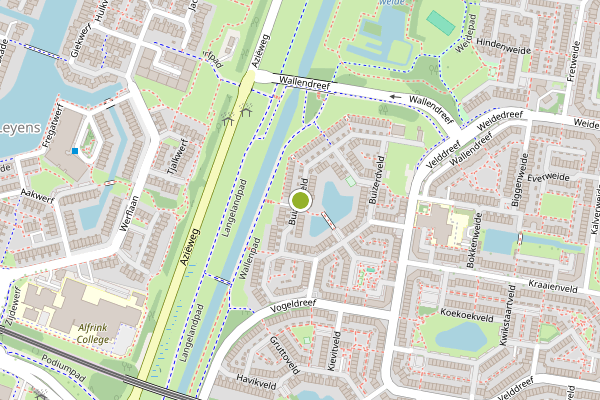 Ambulance-melding op Buizerdveld, Zoetermeer op 5 augustus, kaart-overzicht