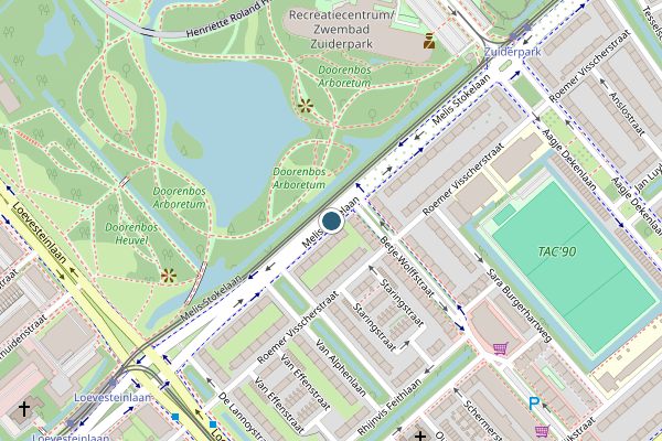Politie-melding op Melis Stokelaan, Den Haag op 5 augustus, kaart-overzicht