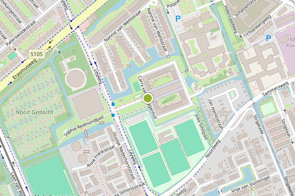 Ambulance-melding op Carry van Bruggenhof, Den Haag op 5 augustus, kaart-overzicht