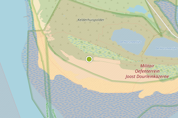 Ambulance-melding op Harnaschpolder Vrij-Harnasch, Den Hoorn ZH op 5 augustus, kaart-overzicht