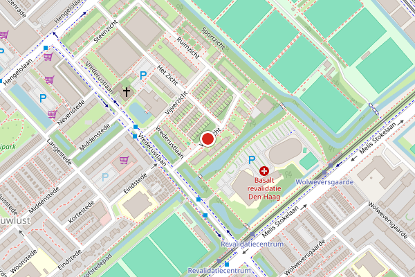 Brandweer-melding op Veldzicht, Den Haag op 5 augustus, kaart-overzicht