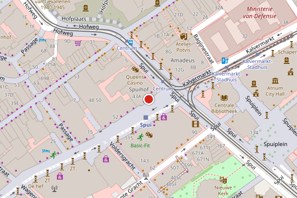 Brandweer-melding op Grote Marktstraat, Den Haag op 5 augustus, kaart-overzicht