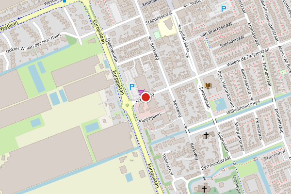 Brandweer-melding op Korteweg, Pijnacker op 5 augustus, kaart-overzicht