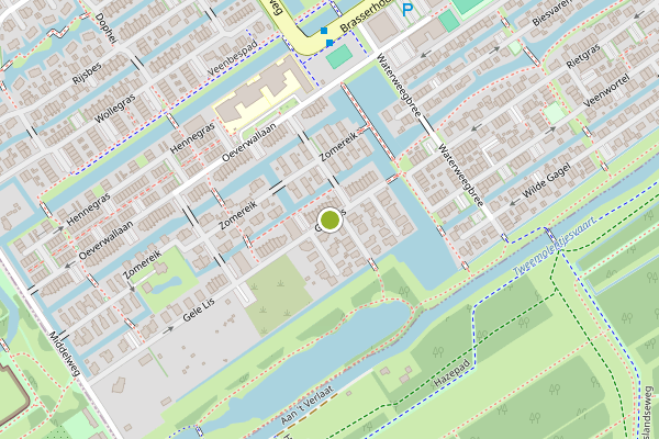 Ambulance-melding op Gele Lis, Den Haag op 5 augustus, kaart-overzicht