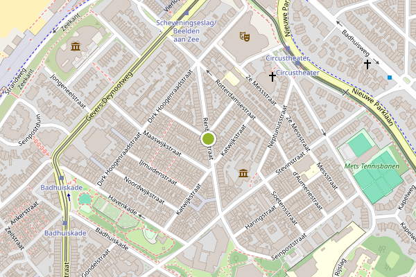 Ambulance-melding op Renbaanstraat, Den Haag op 5 augustus, kaart-overzicht