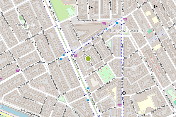 Ambulance-melding op Graskopstraat, Den Haag op 5 augustus, kaart-overzicht