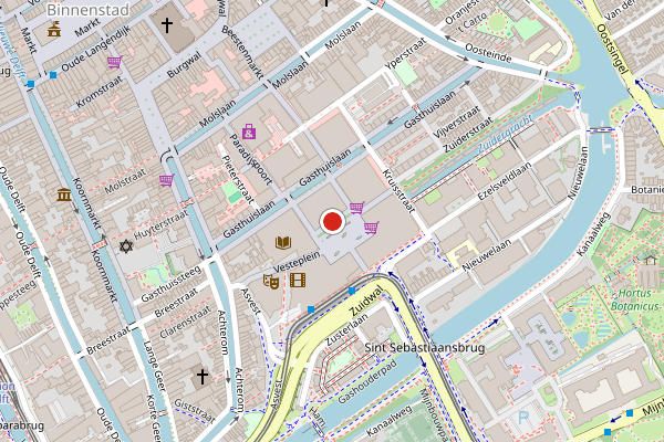 Brandweer-melding op Bastiaansplein, Delft op 5 augustus, kaart-overzicht