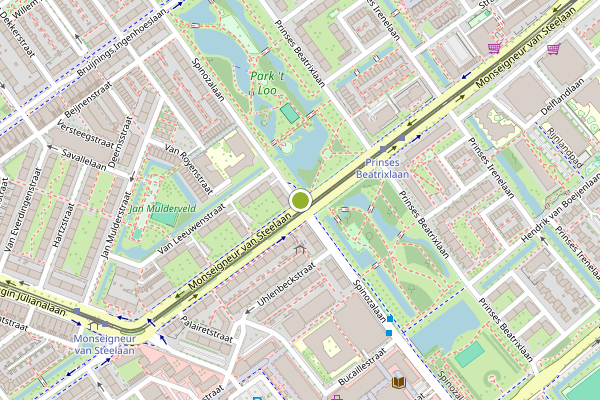 Ambulance-melding op Spinozalaan, Voorburg op 5 augustus, kaart-overzicht