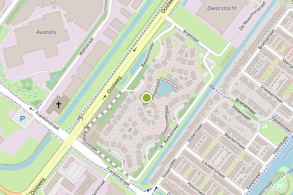 Ambulance-melding op Gardameerpad, Zoetermeer op 5 augustus, kaart-overzicht