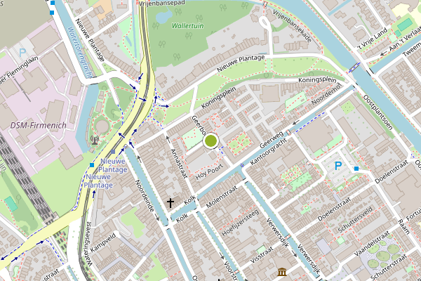 Ambulance-melding op Geerboogerd, Delft op 5 augustus, kaart-overzicht