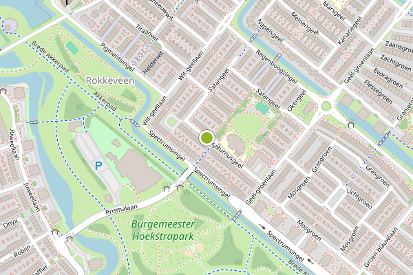 Ambulance-melding op Saturnusgeel, Zoetermeer op 5 augustus, kaart-overzicht