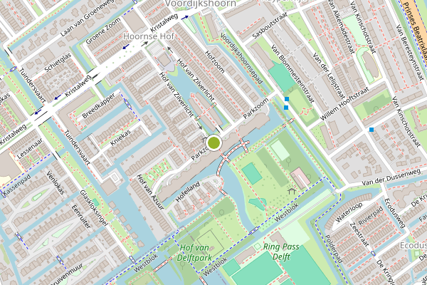 Ambulance-melding op Parkzoom, Delft op 5 augustus, kaart-overzicht