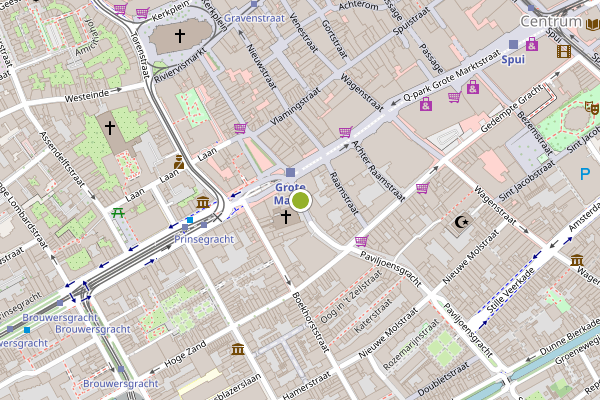 Ambulance-melding op Lutherse Burgwal, Den Haag op 6 augustus, kaart-overzicht