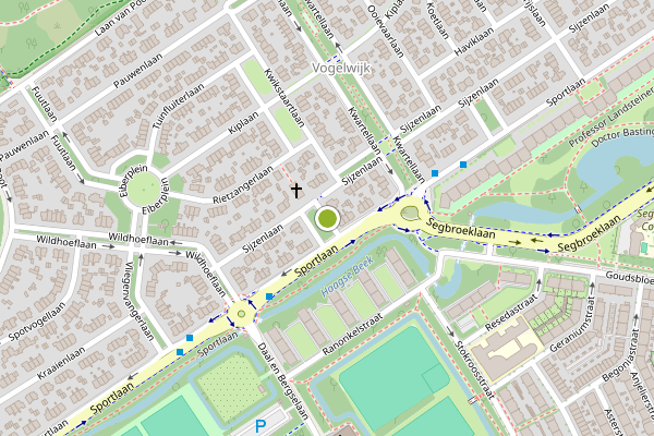 Ambulance-melding op Sprietplein, Den Haag op 20 mei, kaart-overzicht