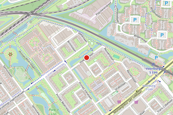 Brandweer-melding op Holwerdalaan, Voorburg op 20 mei, kaart-overzicht