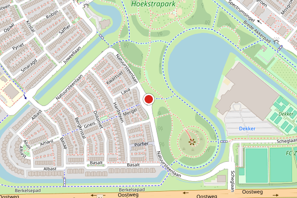 Brandweer-melding op Natuursteenlaan, Zoetermeer op 20 mei, kaart-overzicht