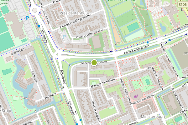 Ambulance-melding op Generaal Spoorlaan, Rijswijk op 20 mei, kaart-overzicht