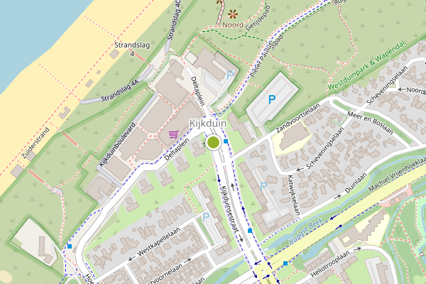 Ambulance-melding op Kijkduinsestraat, Den Haag op 20 mei, kaart-overzicht