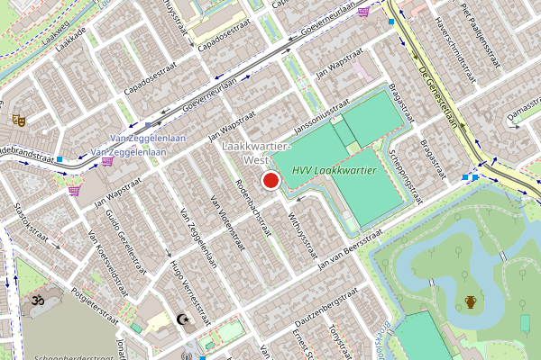 Brandweer-melding op Withuysstraat, Den Haag op 20 mei, kaart-overzicht