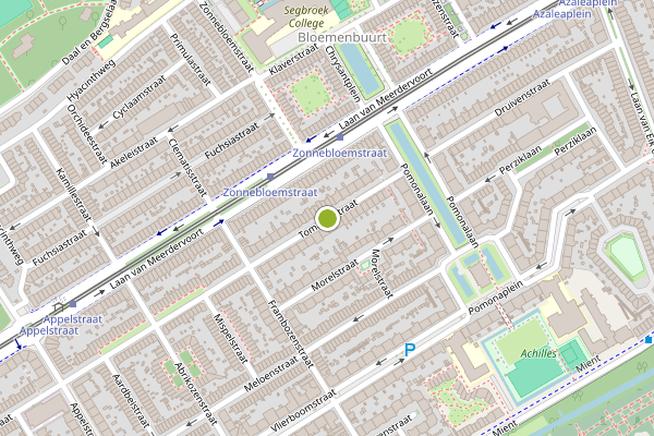 Ambulance-melding op Tomatenstraat, Den Haag op 20 mei, kaart-overzicht