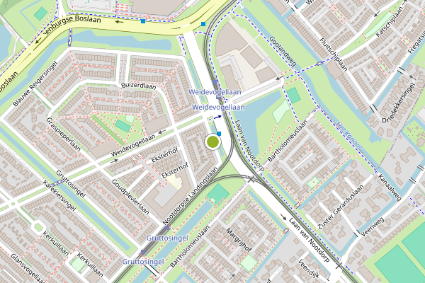 Ambulance-melding op Aalscholversingel, Den Haag op 6 augustus, kaart-overzicht