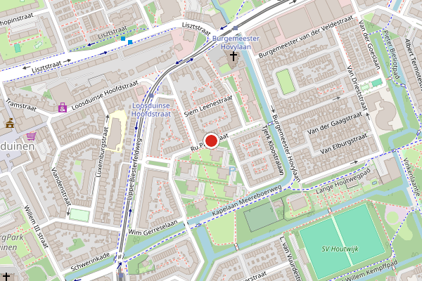 Brandweer-melding op Ru Paréstraat, Den Haag op 6 augustus, kaart-overzicht