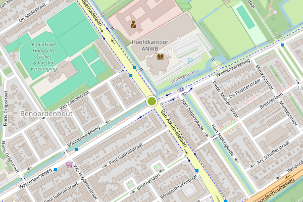 Ambulance-melding op Van Alkemadelaan, Den Haag op 6 augustus, kaart-overzicht