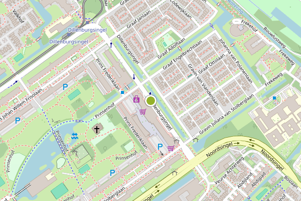 Ambulance-melding op Dillenburgsingel, Leidschendam op 6 augustus, kaart-overzicht