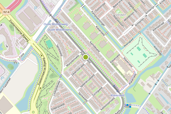 Ambulance-melding op Pijlkruidveld, Den Haag op 6 augustus, kaart-overzicht