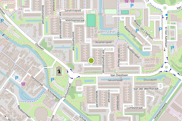 Ambulance-melding op Van der Maasstraat, Zoetermeer op 6 augustus, kaart-overzicht
