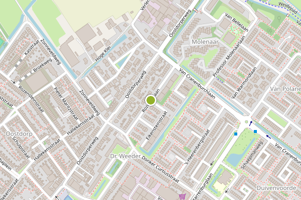 Ambulance-melding op Rozeveldlaan, Wassenaar op 21 mei, kaart-overzicht