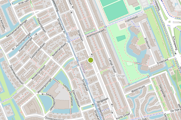 Ambulance-melding op Strijplaan, Rijswijk op 6 augustus, kaart-overzicht