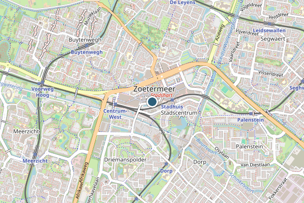 Politie-melding op Zoetermeer op 6 augustus, kaart-overzicht