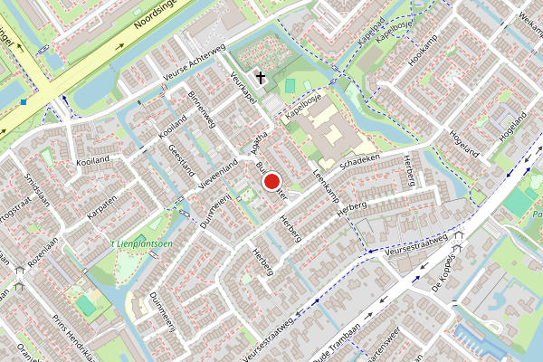 Brandweer-melding op Buitenwater, Leidschendam op 6 augustus, kaart-overzicht