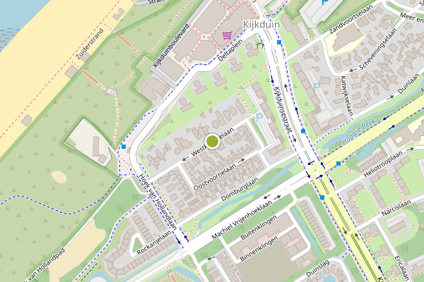 Ambulance-melding op Westkapellelaan, Den Haag op 6 augustus, kaart-overzicht