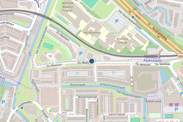Politie-melding op Du Meelaan, Zoetermeer op 6 augustus, kaart-overzicht