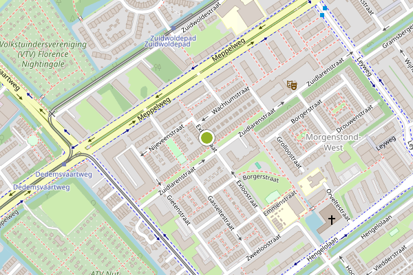 Ambulance-melding op Exloostraat, Den Haag op 6 augustus, kaart-overzicht