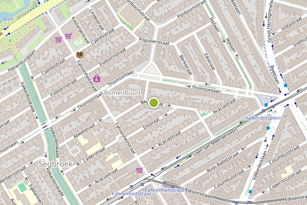 Ambulance-melding op Beukstraat, Den Haag op 6 augustus, kaart-overzicht