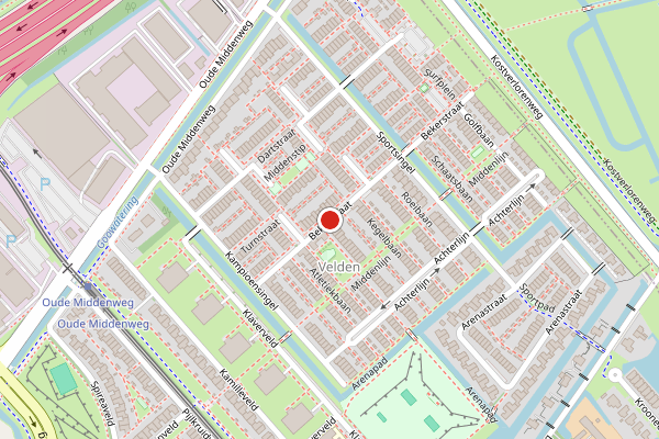 Brandweer-melding op Bekerstraat, Den Haag op 6 augustus, kaart-overzicht
