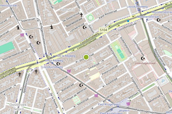 Ambulance-melding op Joubertstraat, Den Haag op 7 augustus, kaart-overzicht