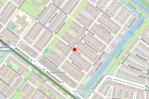 Brandweer-melding op Rockanjestraat, Zoetermeer op 7 augustus, kaart-overzicht