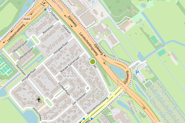 Ambulance-melding op Zijdelaan, Den Haag op 7 augustus, kaart-overzicht
