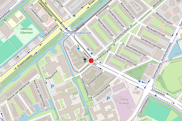 Brandweer-melding op Loevesteinlaan, Den Haag op 7 augustus, kaart-overzicht