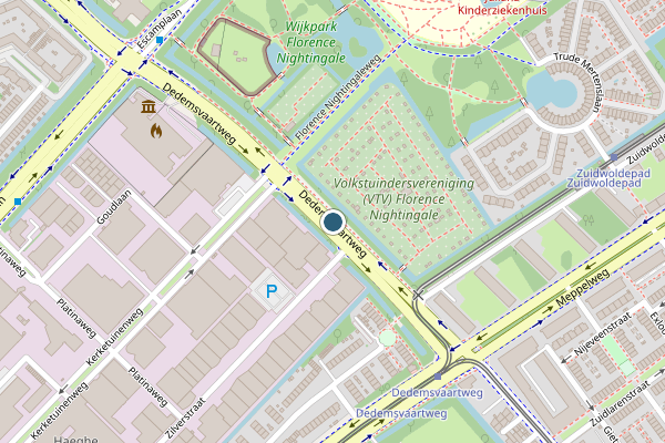 Politie-melding op Dedemsvaartweg, Den Haag op 7 augustus, kaart-overzicht